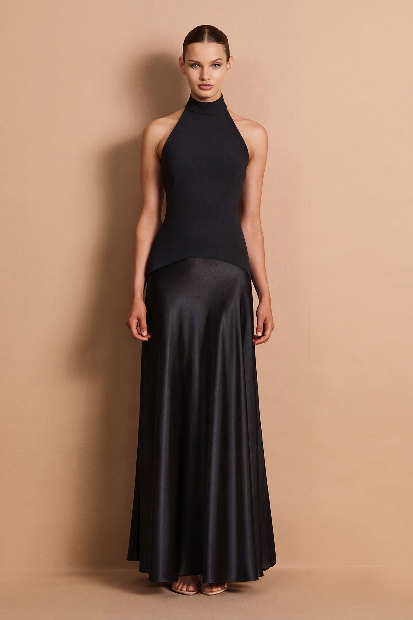 Nookie Alice High Neck Maxi Dress - Black