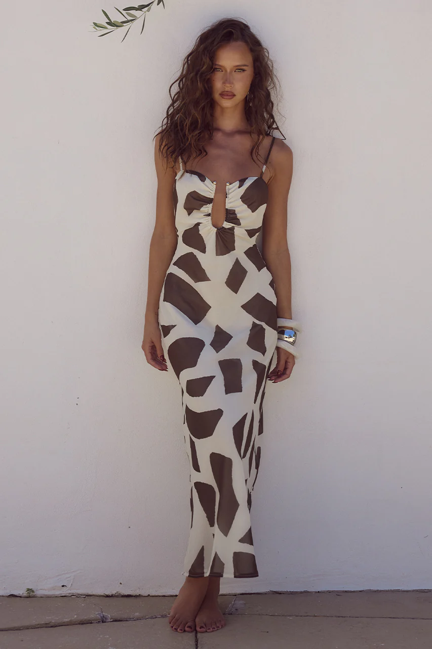 Astoria Midi Dress - Chocolate Astoria Midi Dress - Chocolate