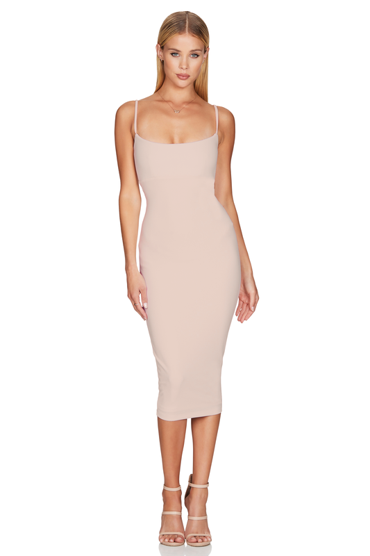 Nookie Bailey Midi Dress - Nude | JAUS Nookie Bailey Midi Dress - Nude | JAUS