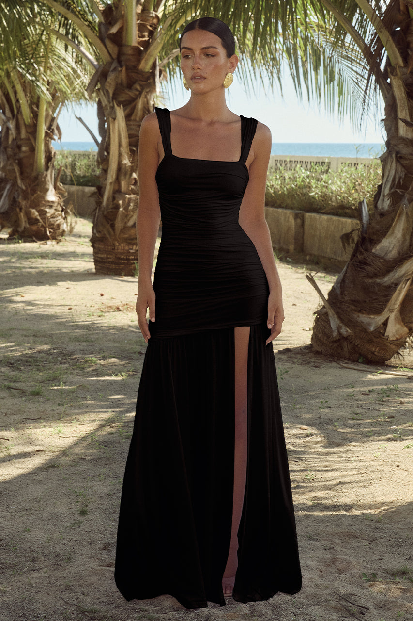 carly maxi dress Carly Ruched Maxi Dress