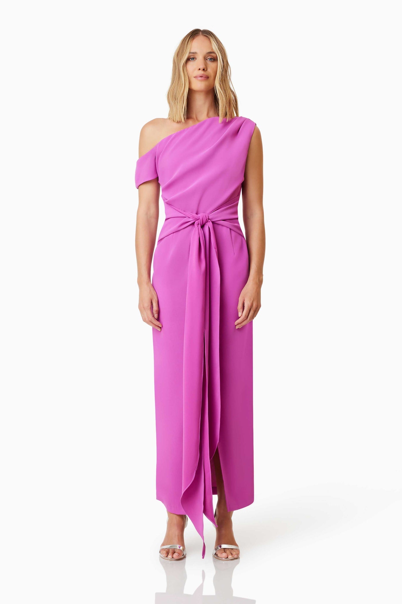 kenna silk dress L'agence Kenna Off The Shoulder Gown by Lagence