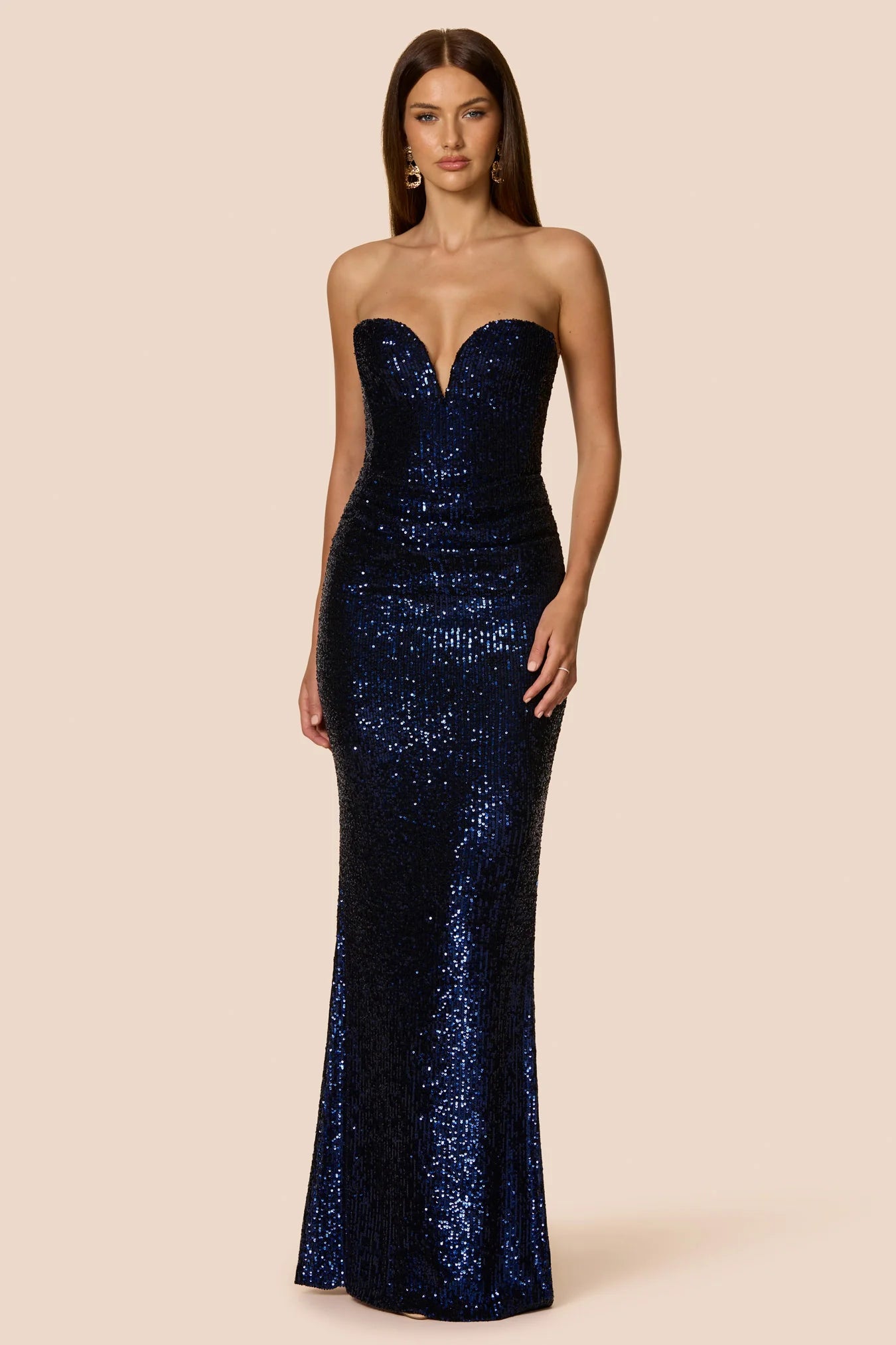dante maxi dress L'IDE Dante Strapless Maxi Dress