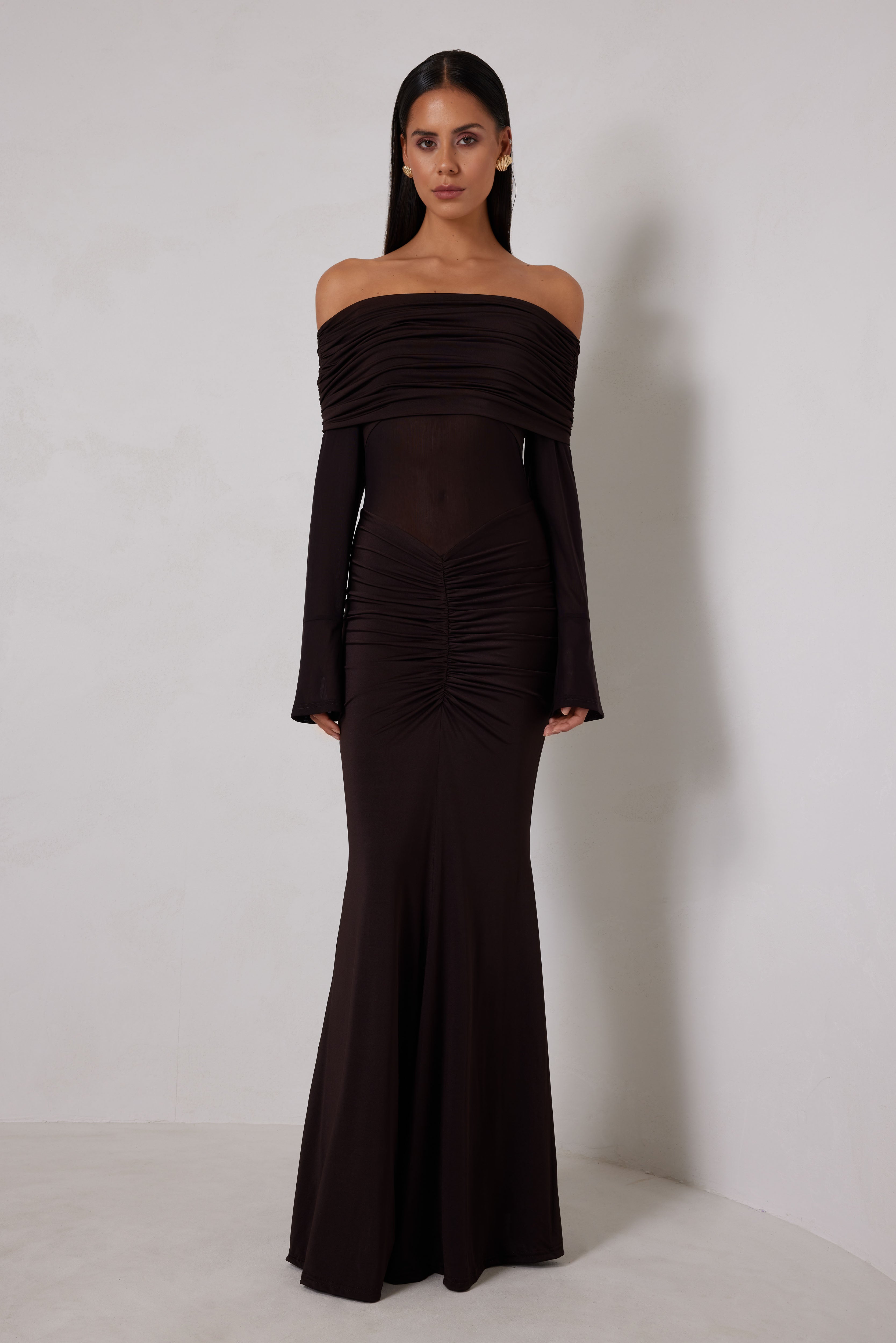Elle Zeitoune Paige Dress - Espresso | JAUS LARGE / Espresso Elle Zeitoune Paige Dress - Espresso | JAUS LARGE / Espresso