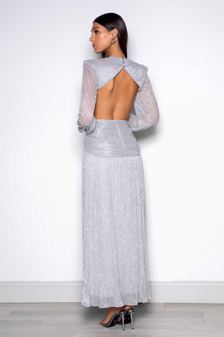 scarlett silver dress Elle Zeitoune Scarlett Dress - Silver