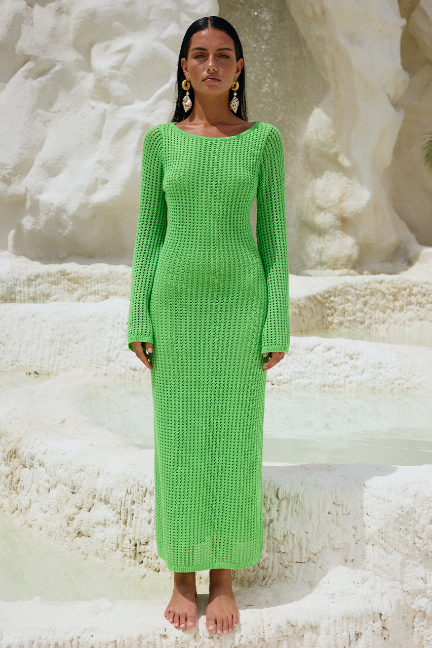 tasha midi dress Fifteen Twenty Tasha Turtleneck Midi Dress Brick / M
