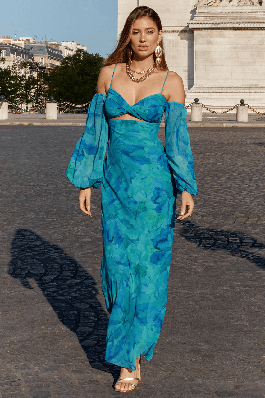 charly one shoulder maxi dress Petal and Pup Women's Charly One Shoulder Maxi Dress