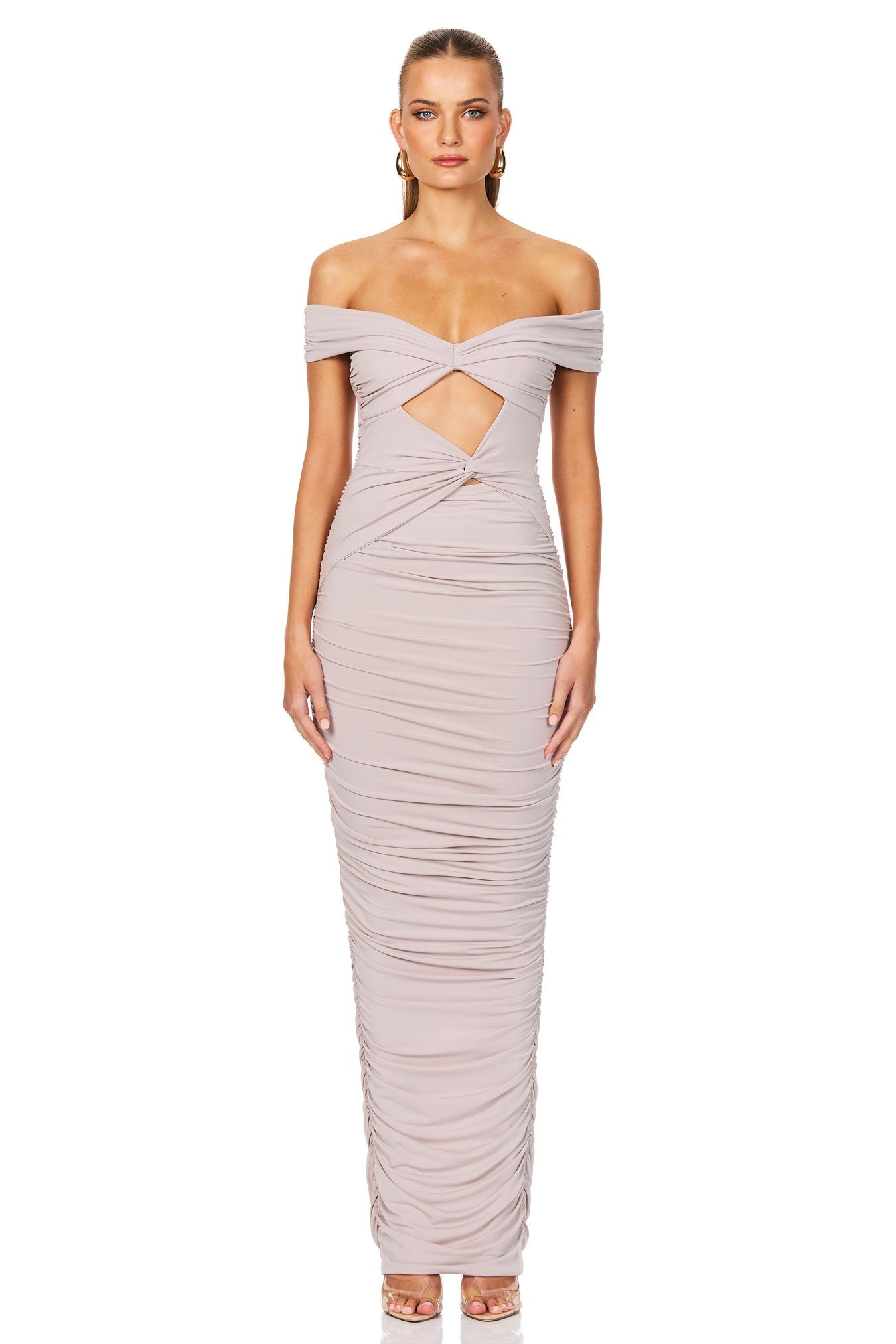 lizzy ruffle maxi dress Nellie Ruffle Maxi Dress - Champagne