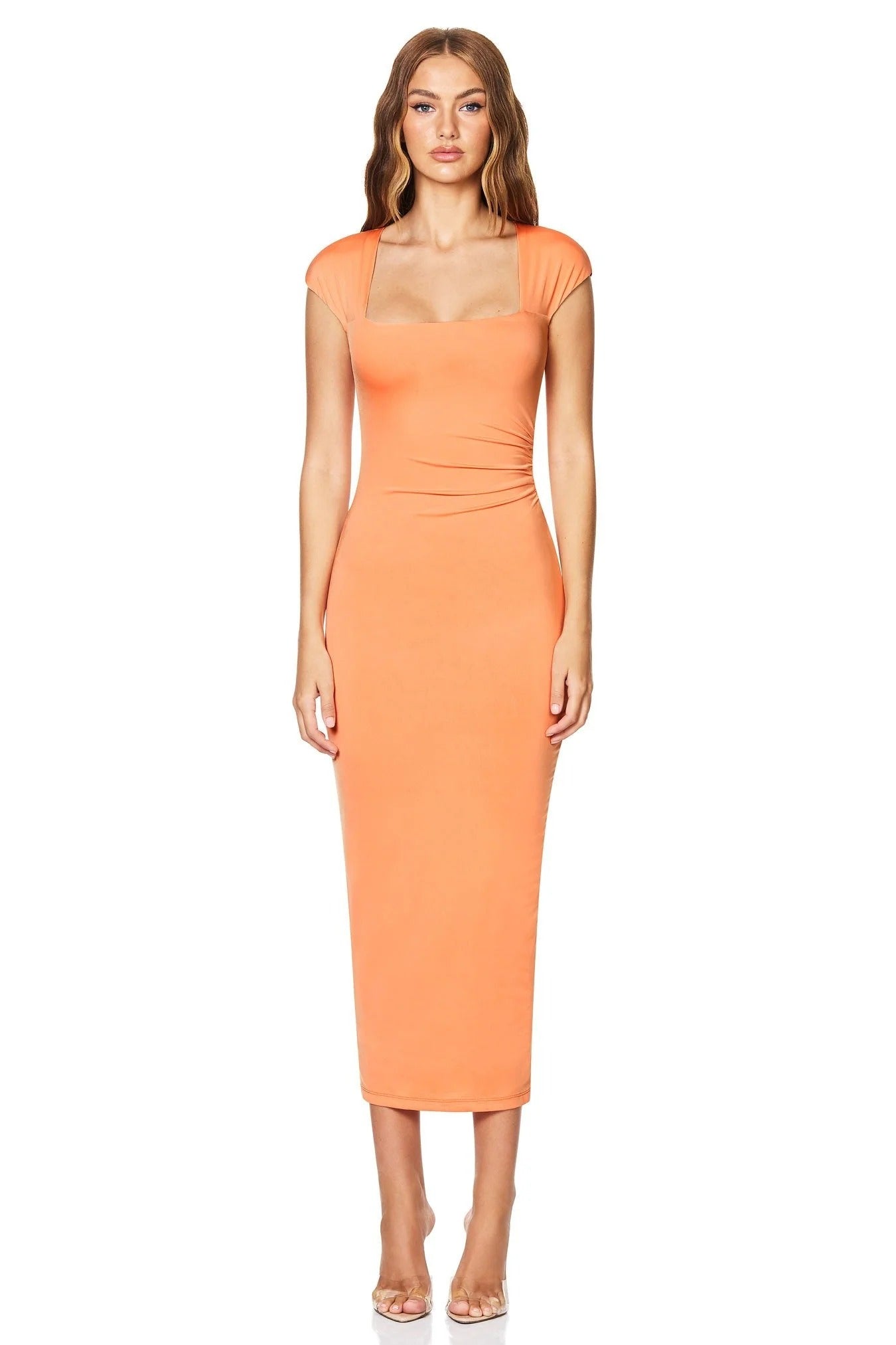 elle cut out midi dress mango Nookie Dare Cap Sleeve Midi Dress - Mango