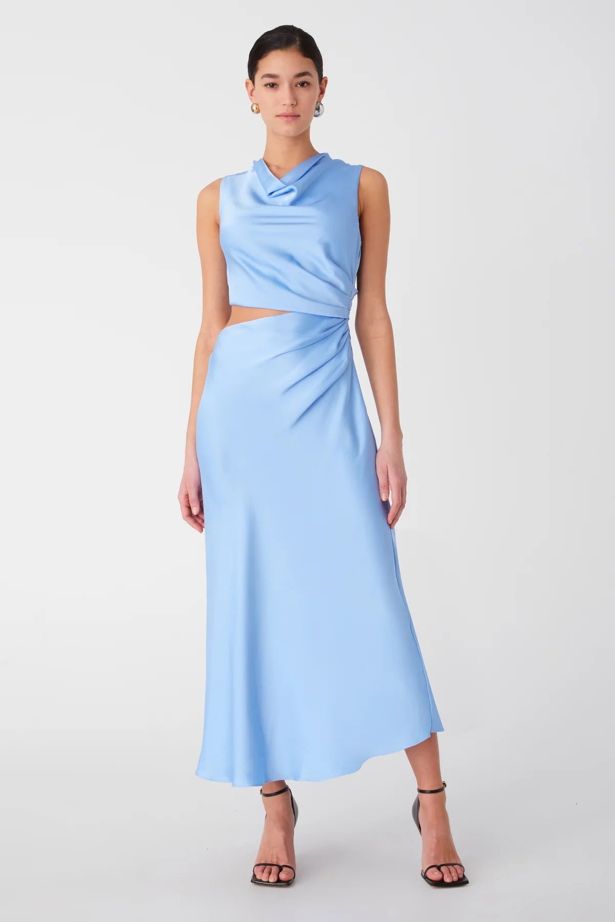 Misha Amadeus Midi Dress - Hydrangea Blue | JAUS Misha Amadeus Midi Dress - Hydrangea Blue | JAUS