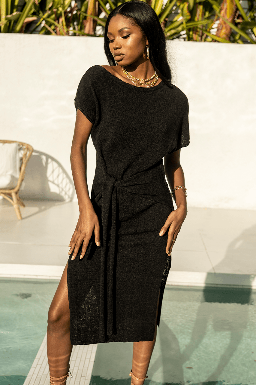 Foxie Knit Dress - Black | JAUS XSMALL / Black Foxie Knit Dress - Black | JAUS XSMALL / Black