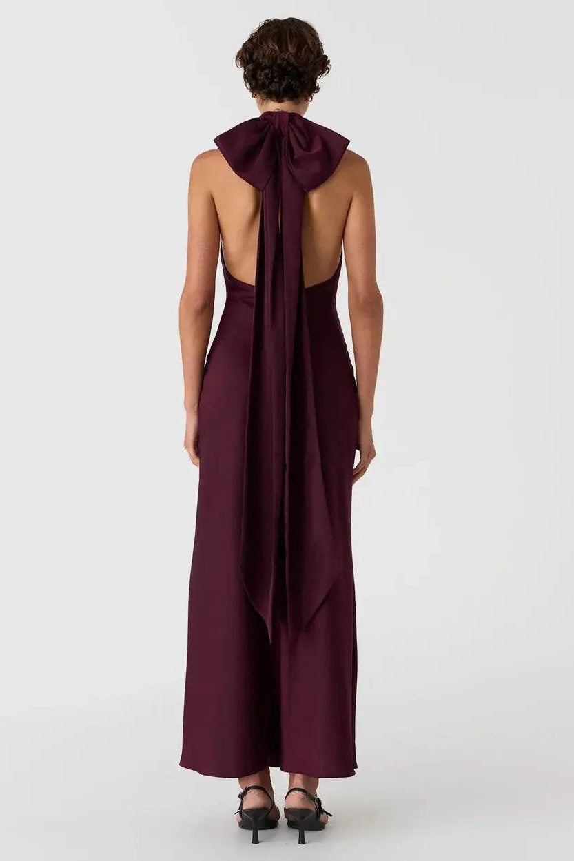 Misha Evianna Satin Gown