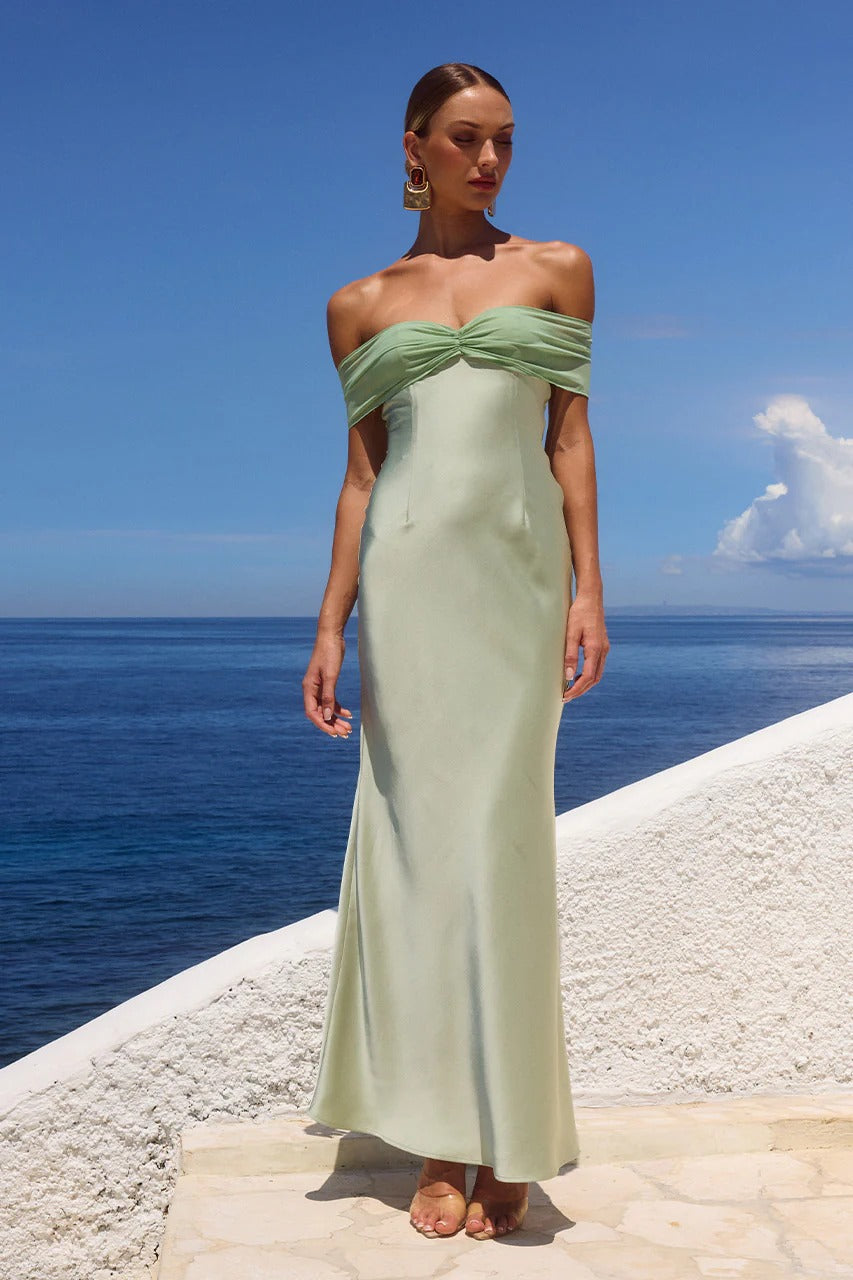 Runaway The Label KADIE MAXI DRESS in Mint