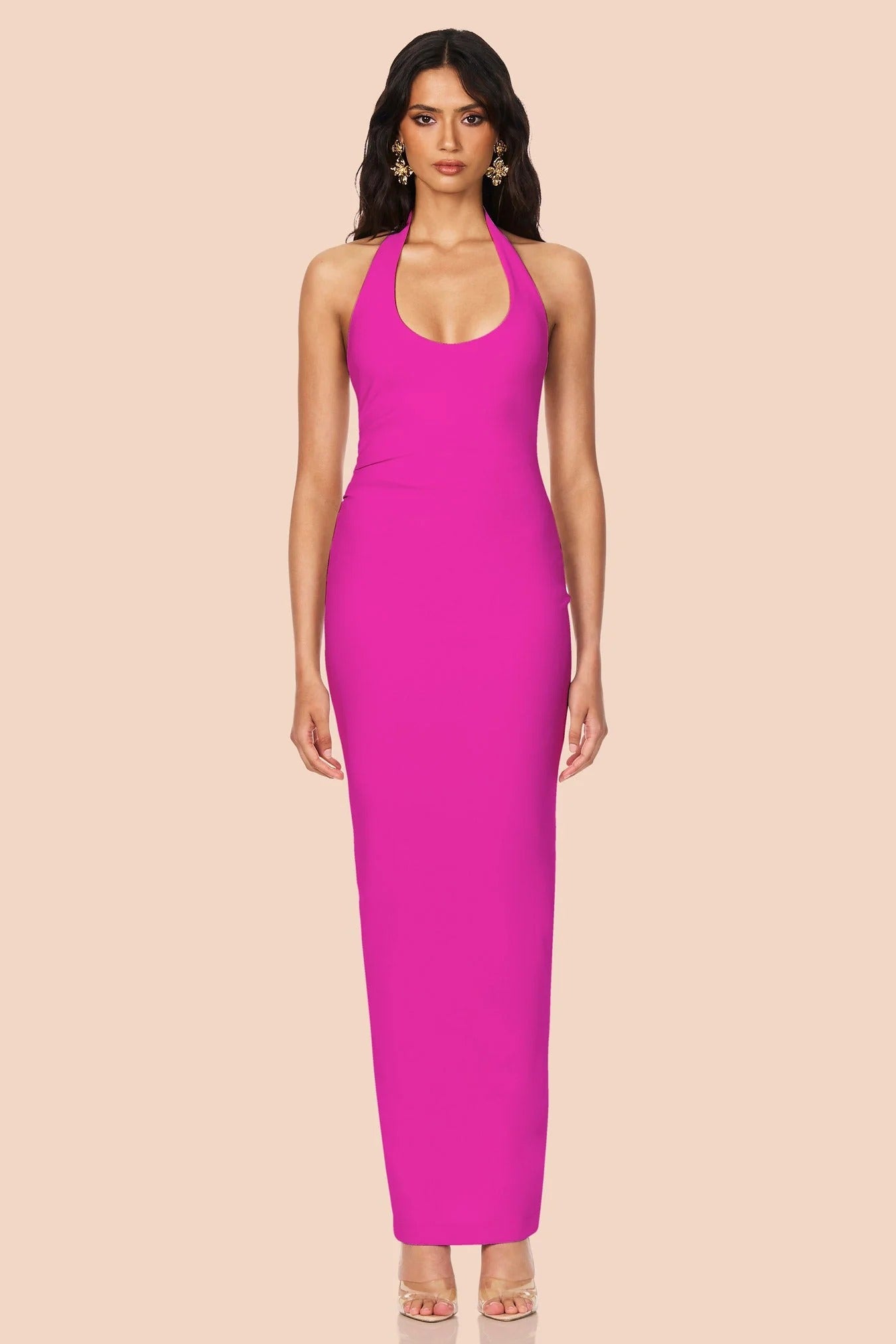 Natalia Halter Maxi Fuchsia / XS