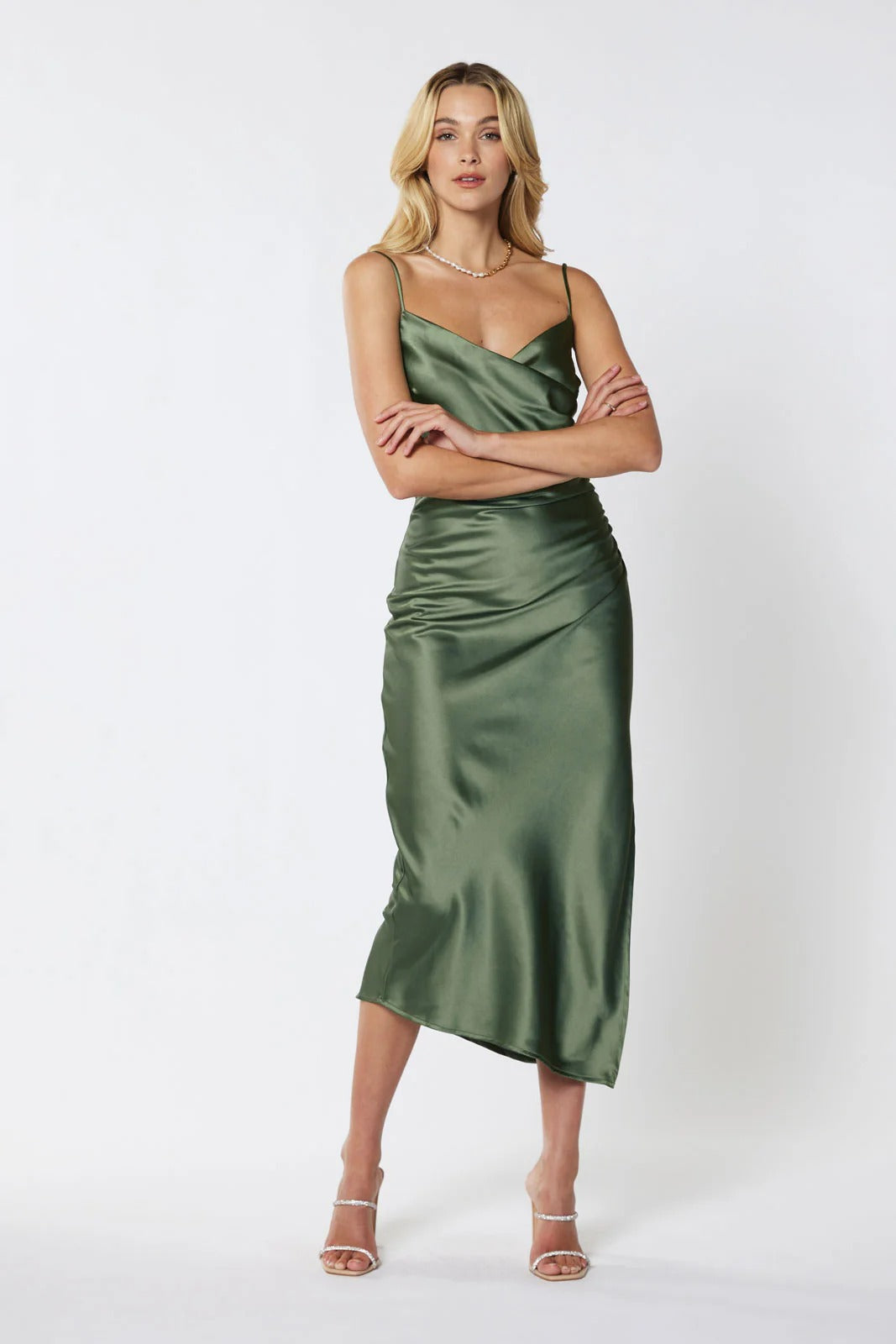 Billie Midi Dress - Olive | JAUS SMALL / Olive Billie Midi Dress - Olive | JAUS SMALL / Olive