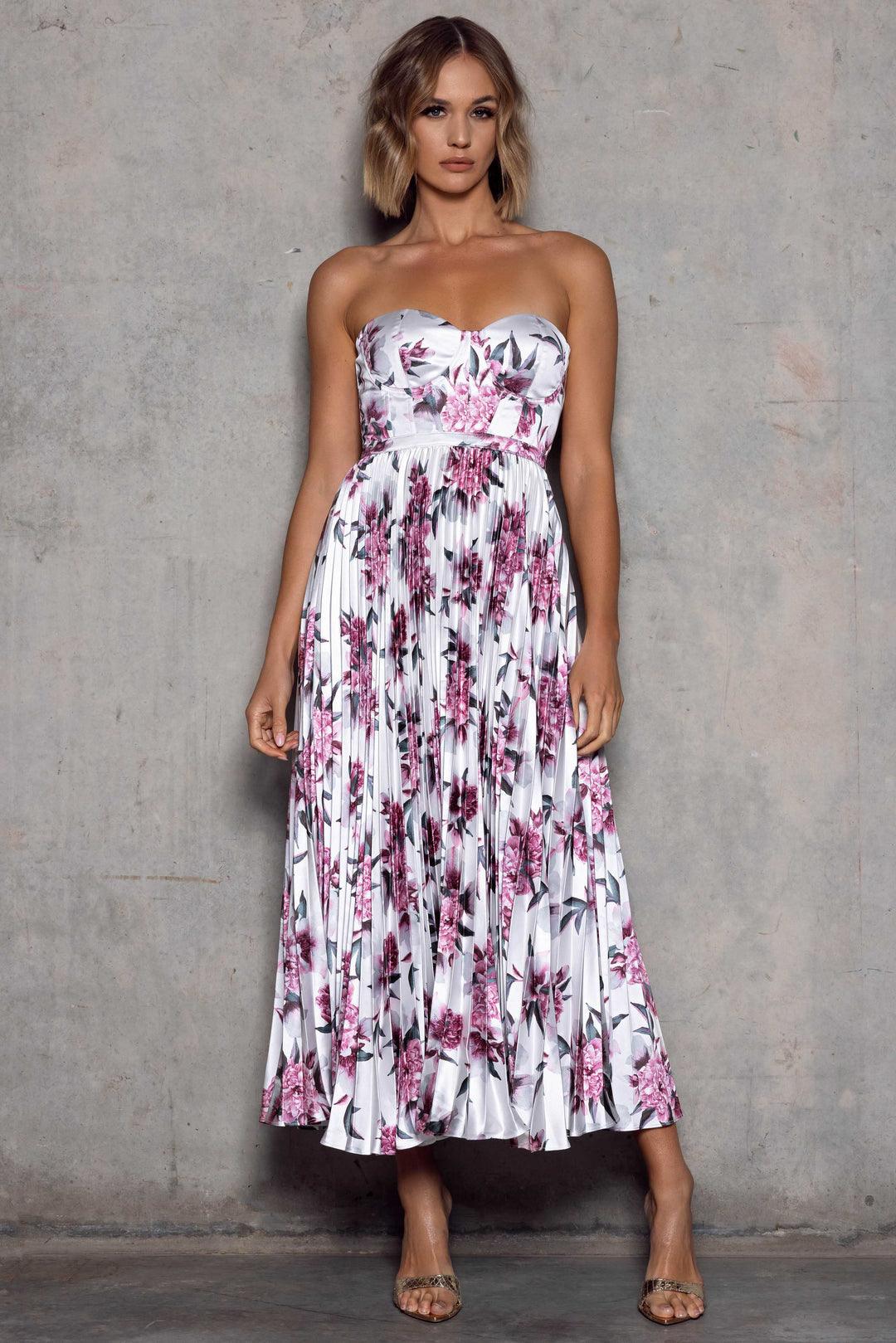 Milan Dress Pink Floral