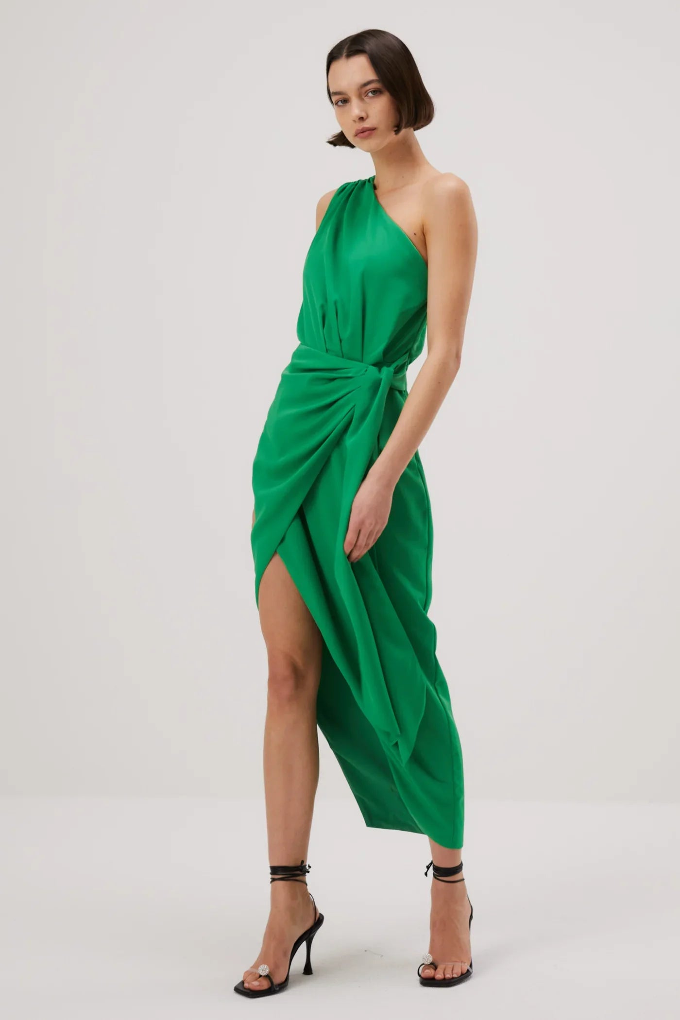 Misha Brooks Satin Midi Dress - Island Green | JAUS Misha Brooks Satin Midi Dress - Island Green | JAUS