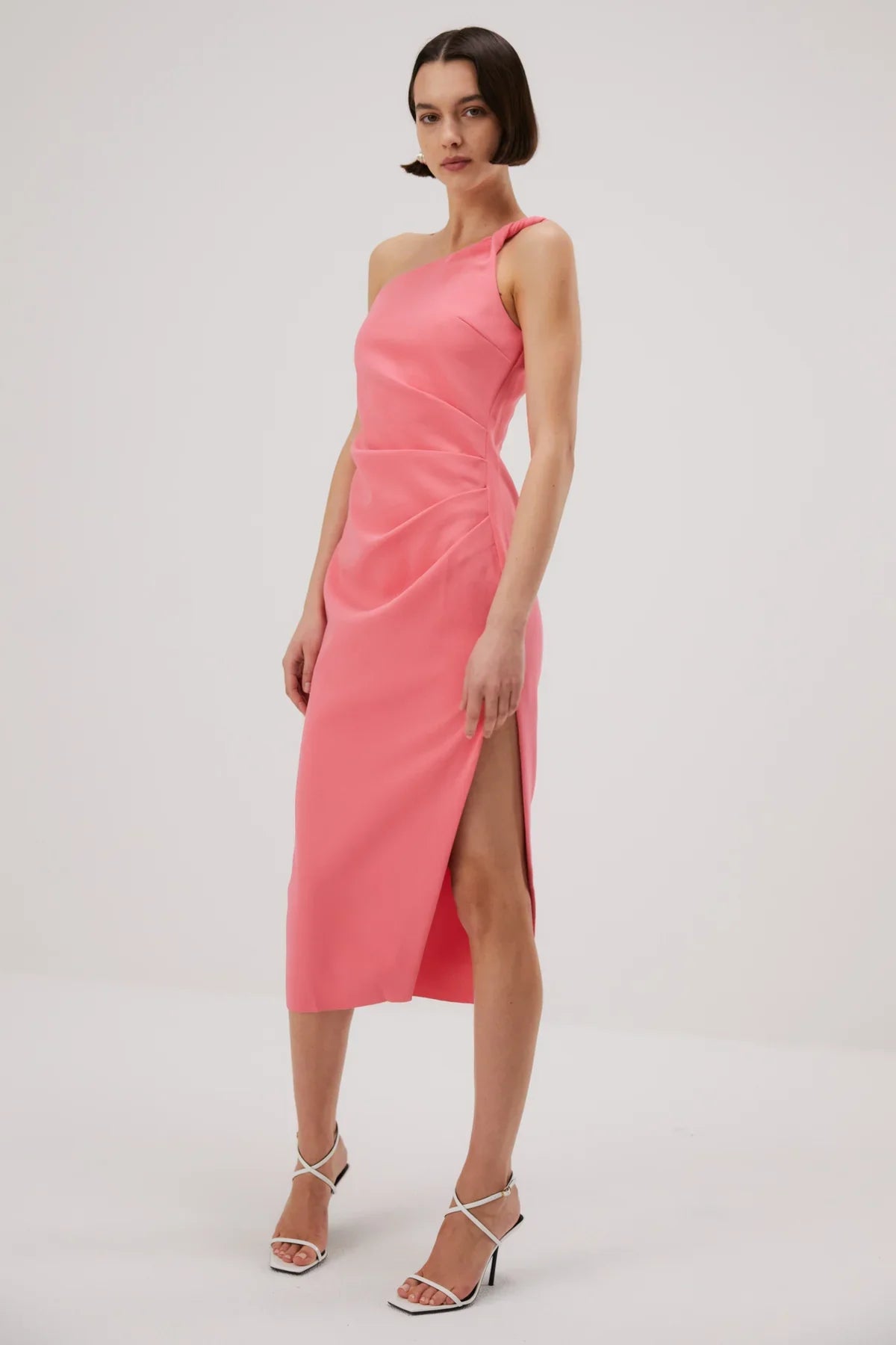 Misha Carrington Bonded Crepe Midi Dress - Honeysuckle | JAUS Misha Carrington Bonded Crepe Midi Dress - Honeysuckle | JAUS