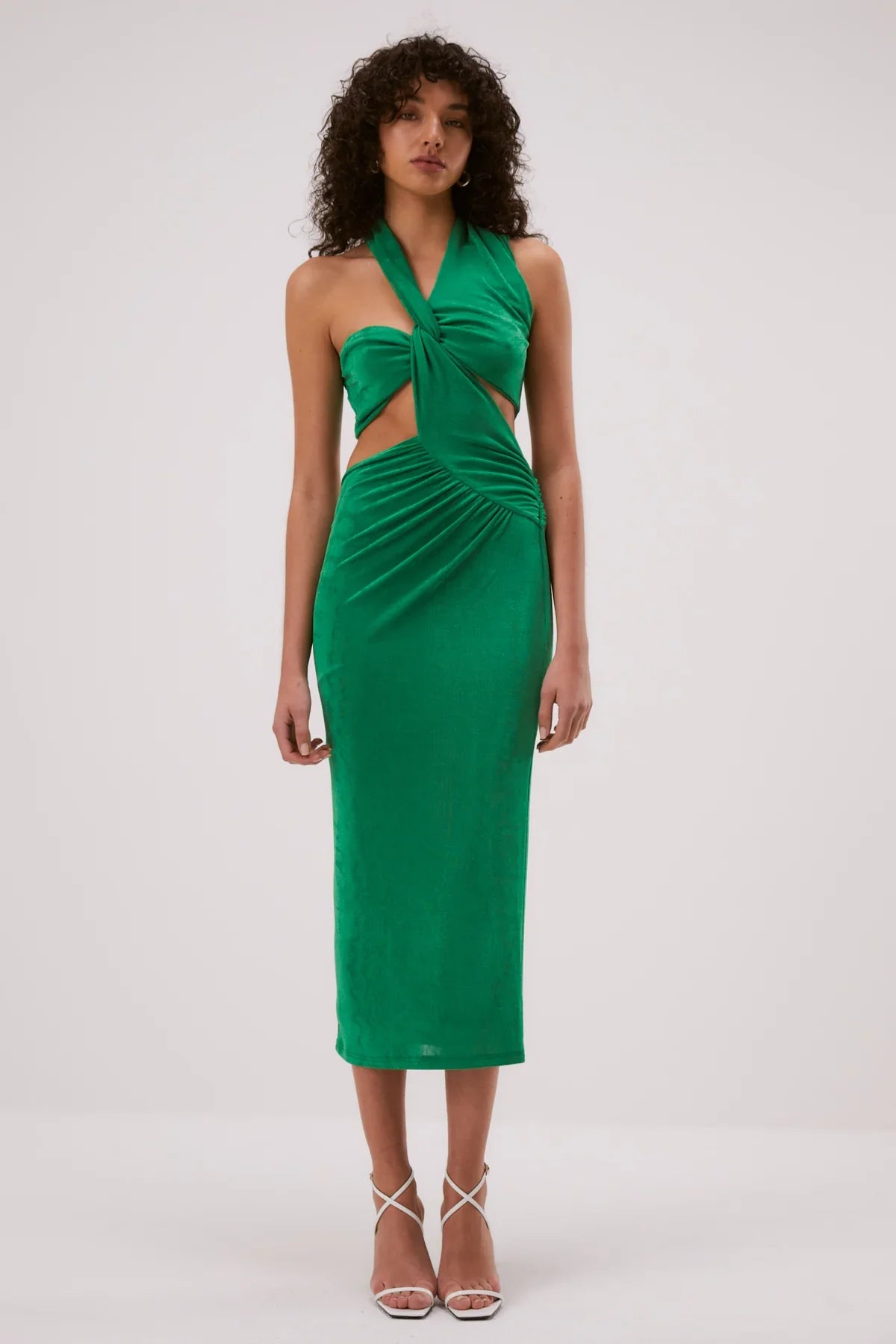 MISHA GRACIELA SLINKY JERSEY MIDI DRESS MISHA GRACIELA SLINKY JERSEY MIDI DRESS
