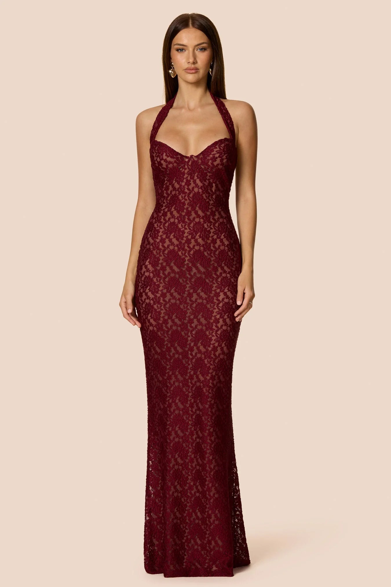 slim fit dress slacks MARIAH GOWN BY NOOKIE – THE DRESSING ROOM