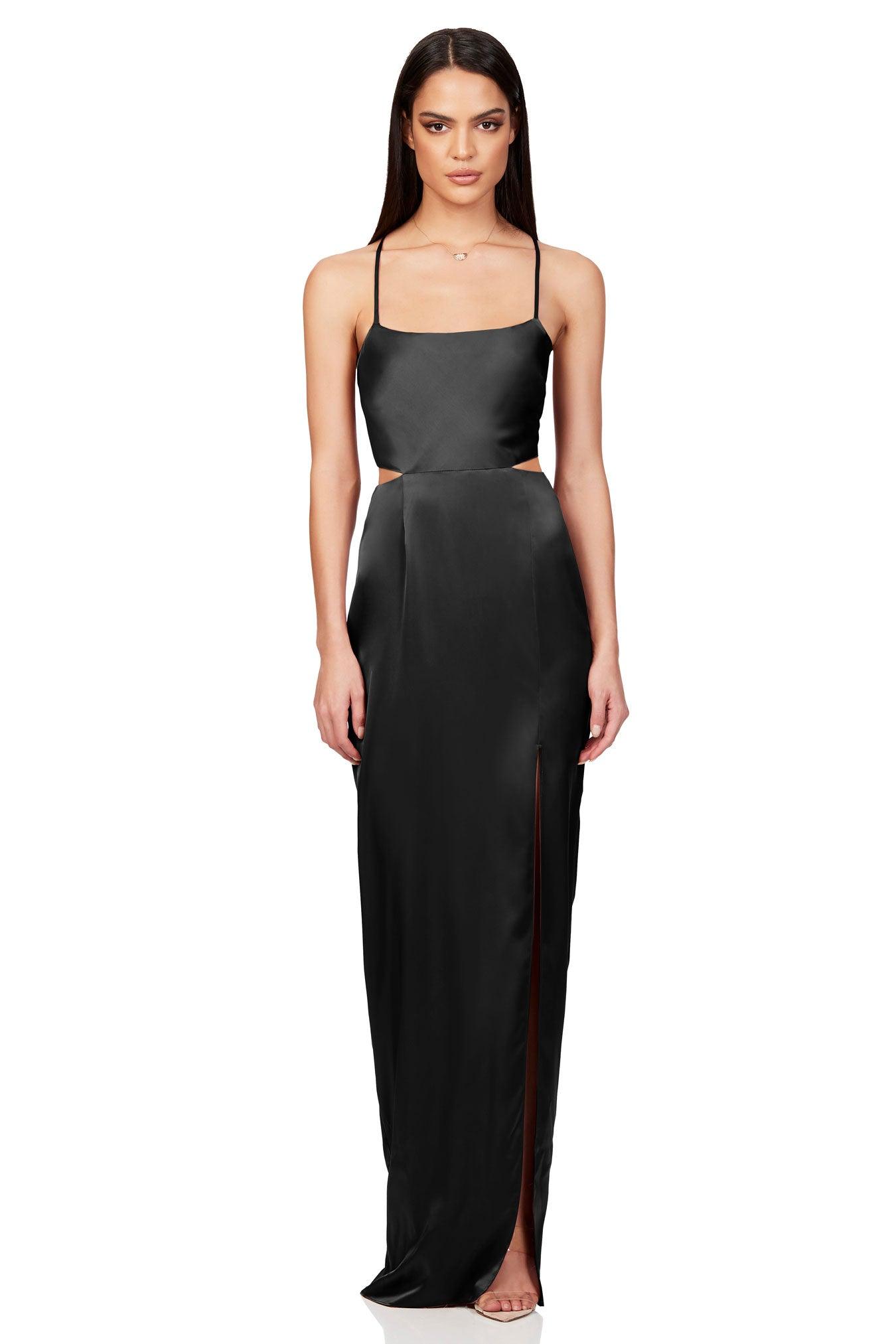 likely stella cut out dress STELLA CUT OUT DRESS BLACK Far Off studio