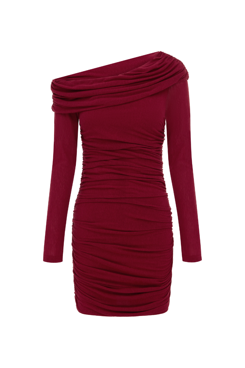 Candor Mini Dress - Cherry - SHOPJAUS - JAUS