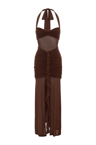 Tallula Maxi Dress - Espresso - SHOPJAUS - JAUS