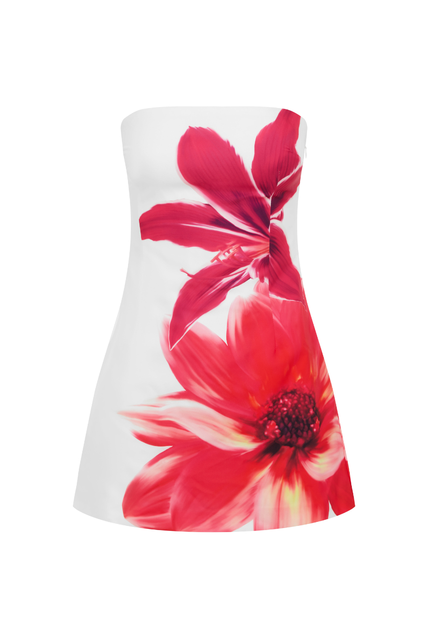 Prim Mini Dress - Tropical Flower - SHOPJAUS - JAUS