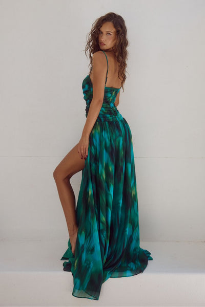 Camilla Maxi Dress - Cabana Green - SHOPJAUS - JAUS