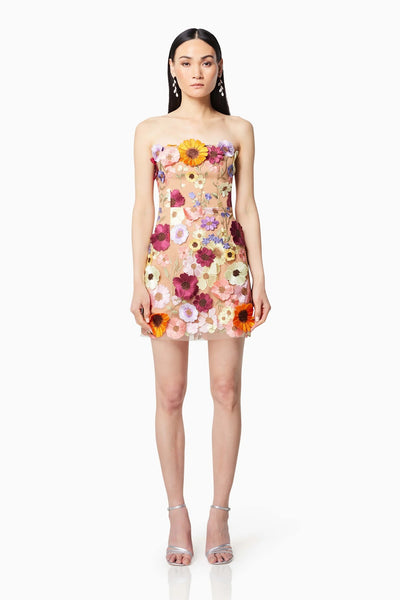 Arabella Strapless Mini Dress - Pink - SHOPJAUS - JAUS