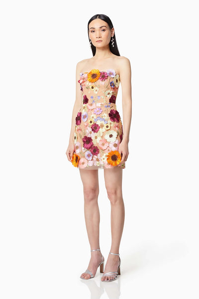 Arabella Strapless Mini Dress - Pink - SHOPJAUS - JAUS