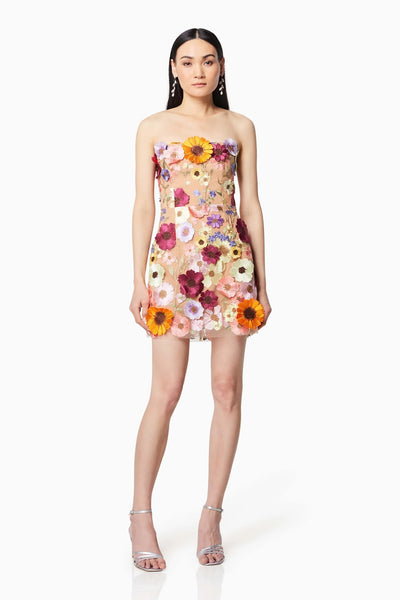 Arabella Strapless Mini Dress - Pink - SHOPJAUS - JAUS