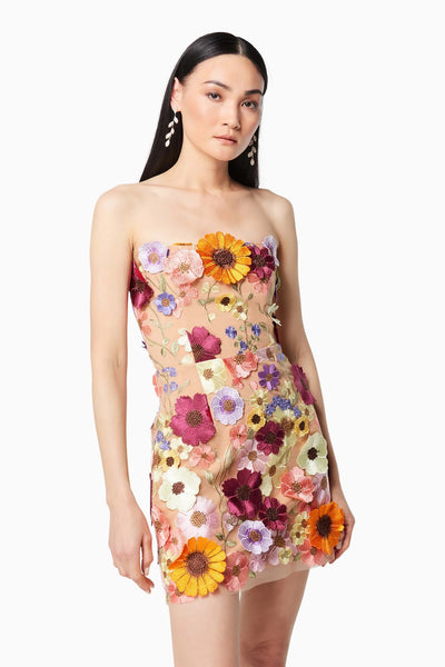 Arabella Strapless Mini Dress - Pink - SHOPJAUS - JAUS