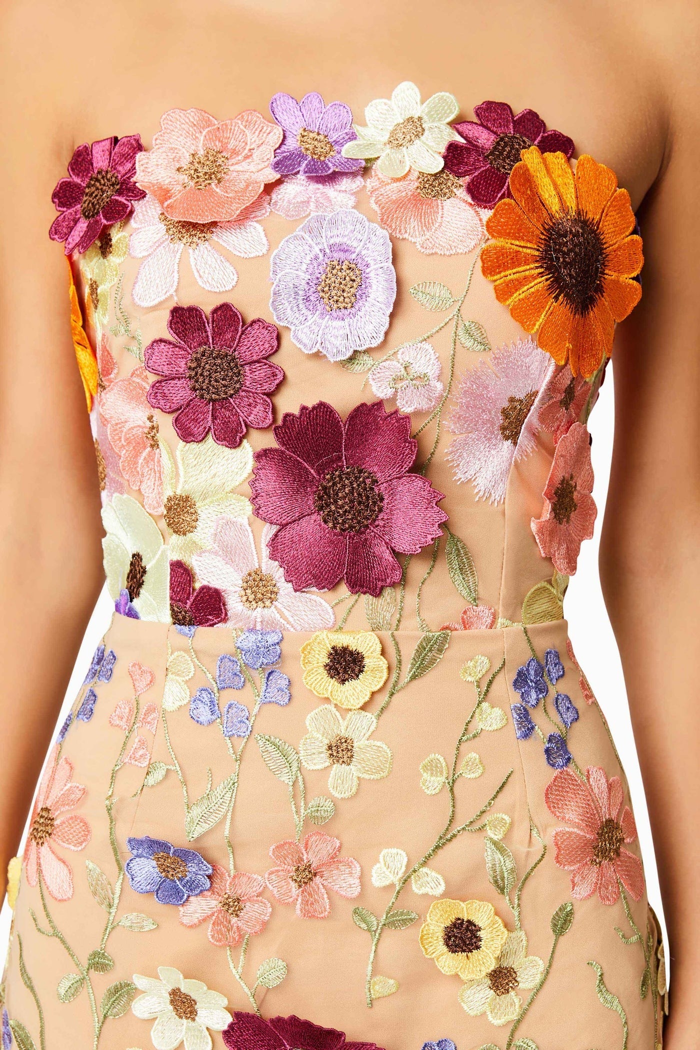 Helena Strapless Midi Dress - Pink - SHOPJAUS - JAUS