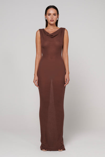 Kyra Maxi Dress - Bark - SHOPJAUS - JAUS