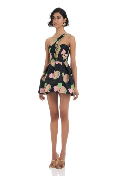 Trina Dress - Black Print - SHOPJAUS - JAUS