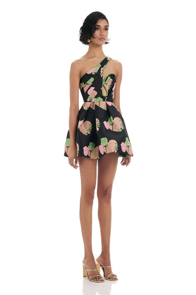Trina Dress - Black Print - SHOPJAUS - JAUS