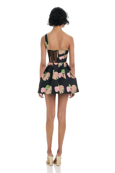 Trina Dress - Black Print - SHOPJAUS - JAUS