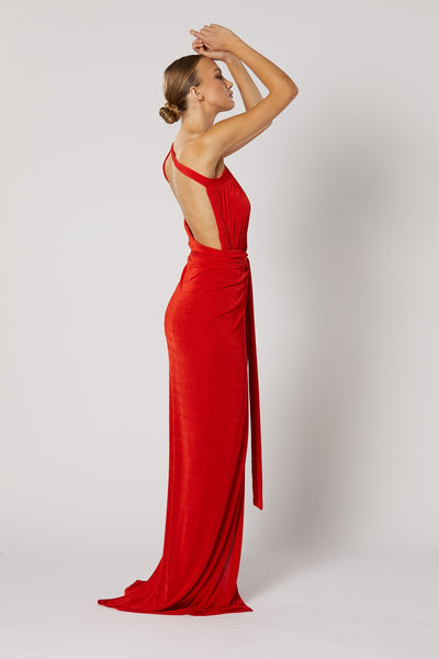 Xenia Maxi Dress - Red - SHOPJAUS - JAUS