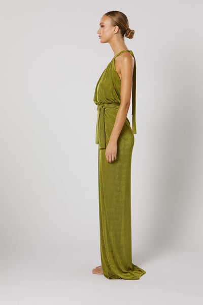 Xenia Maxi Dress - Green - SHOPJAUS - JAUS