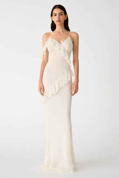Misha Sutton Silk Gown - Ivory - SHOPJAUS - JAUS