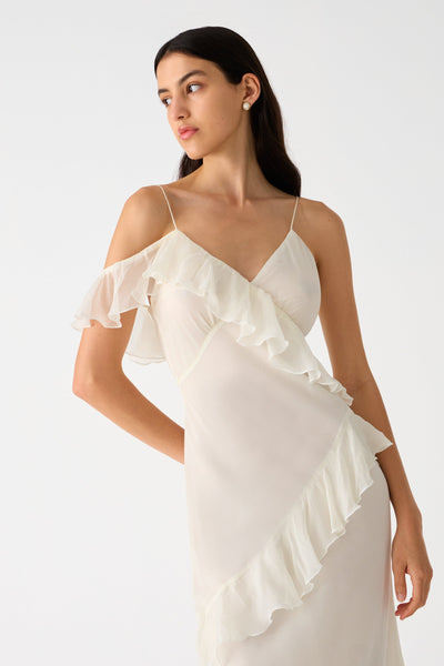 Misha Sutton Silk Gown - Ivory - SHOPJAUS - JAUS