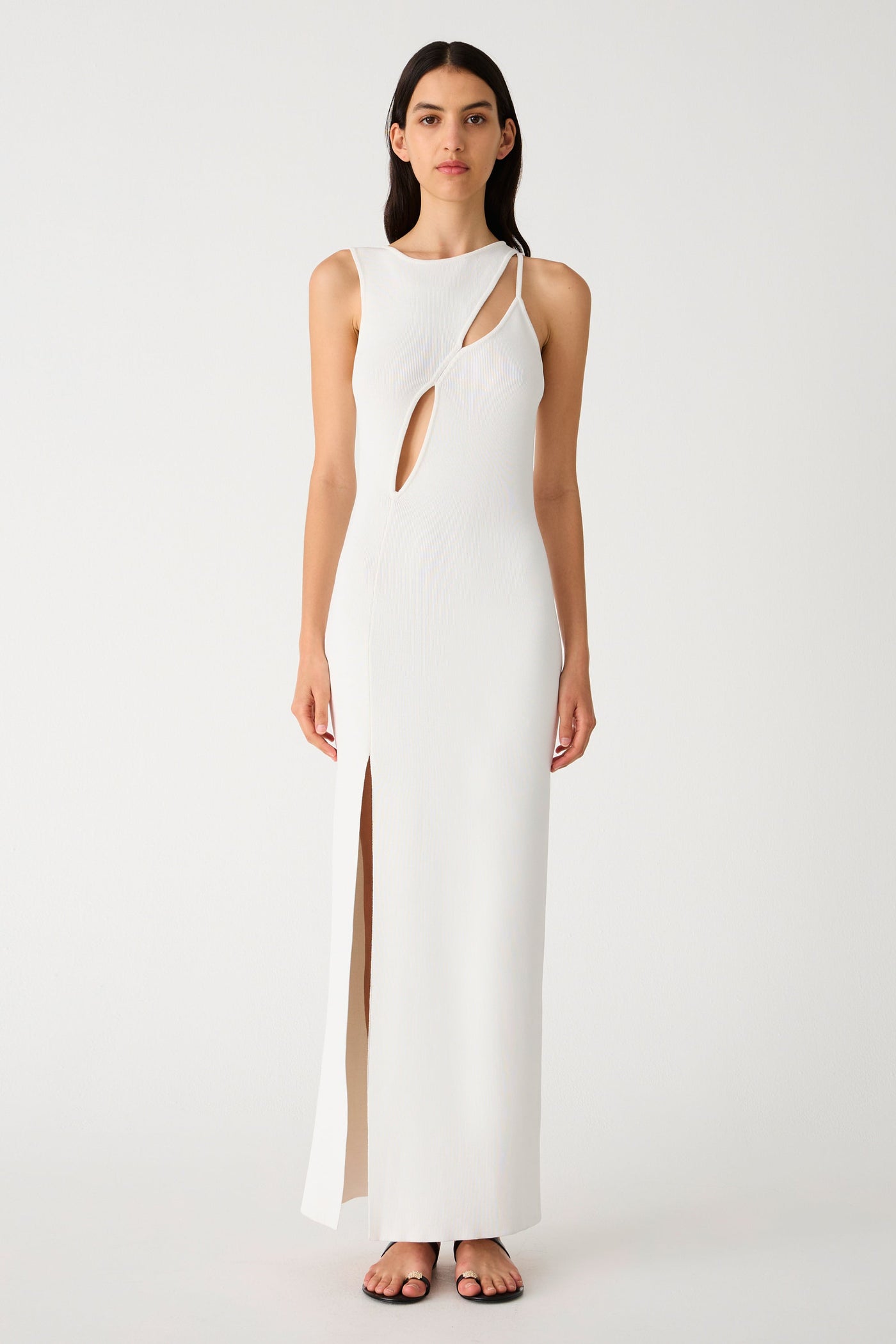 Misha Chloe Knit Maxi Dress - Ivory - SHOPJAUS - JAUS