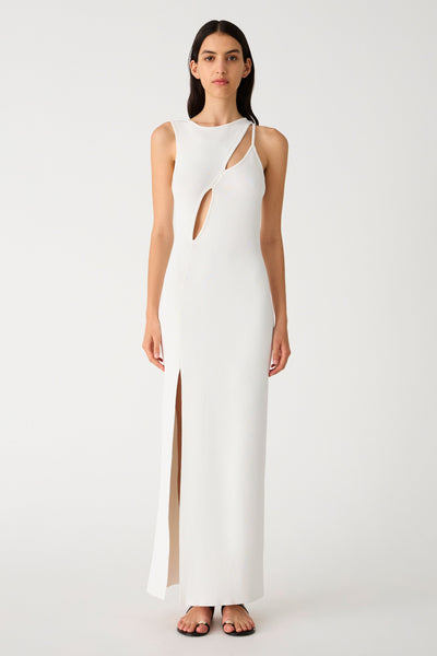 Misha Chloe Knit Maxi Dress - Ivory - SHOPJAUS - JAUS