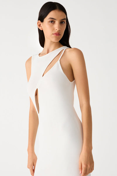 Misha Chloe Knit Maxi Dress - Ivory - SHOPJAUS - JAUS