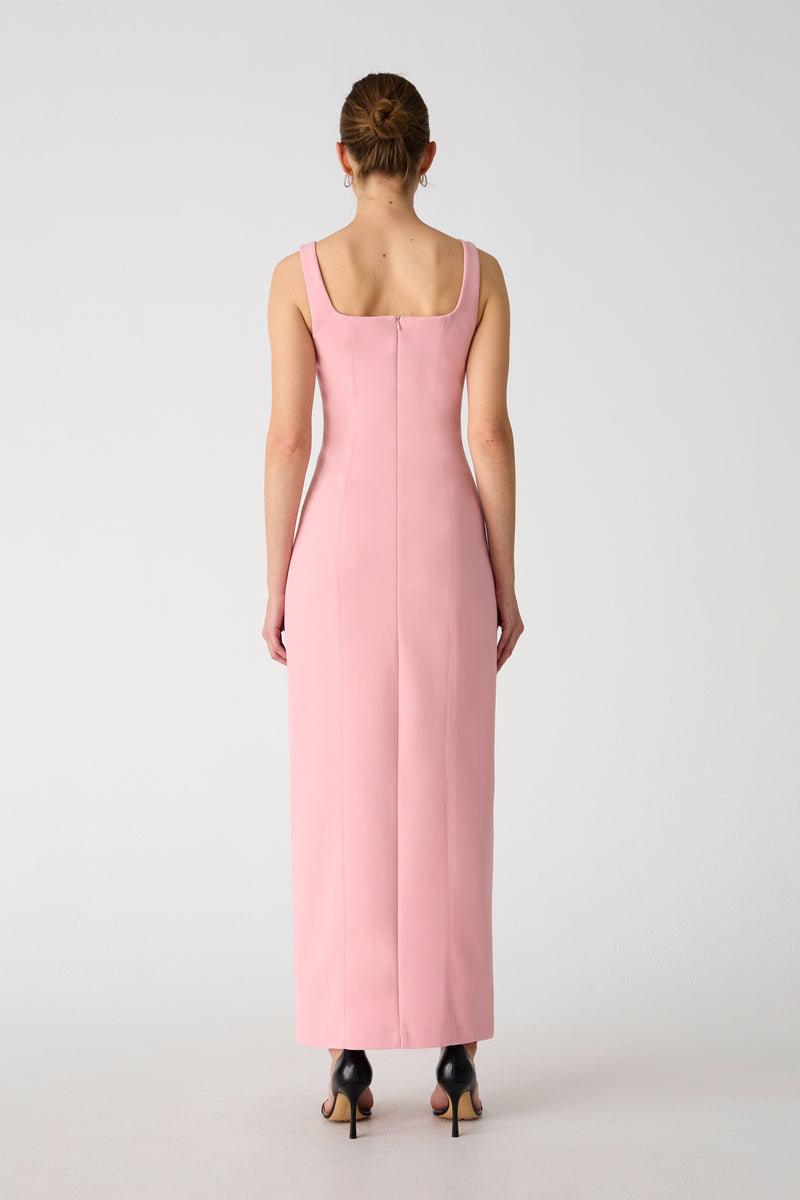 Misha Franka Crepe Gown - Fondant Pink | JAUS