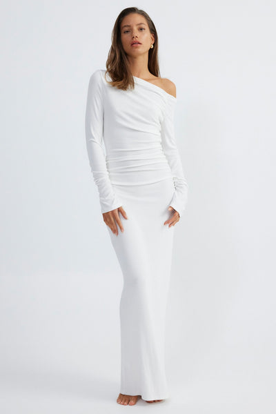 Reyna Maxi Dress - White - SHOPJAUS - JAUS