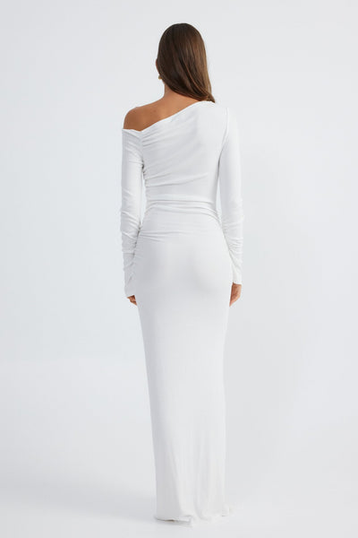 Reyna Maxi Dress - White - SHOPJAUS - JAUS