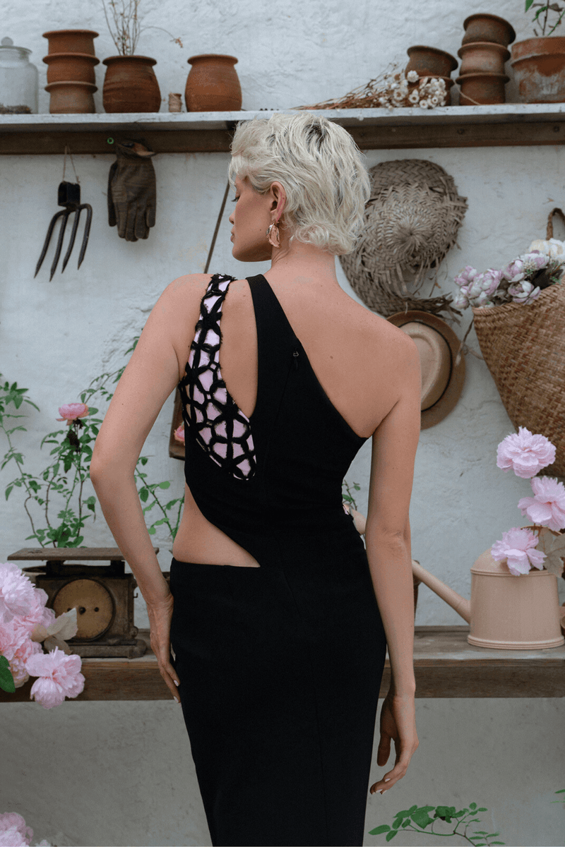 Shay Gown - Black/Pink - SHOPJAUS - JAUS