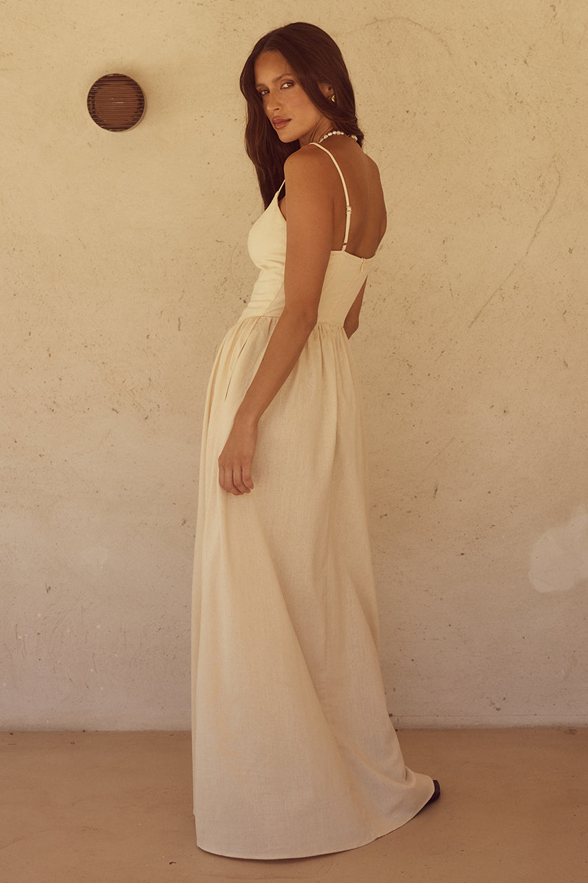 Zephy Maxi Dress - White - SHOPJAUS - JAUS