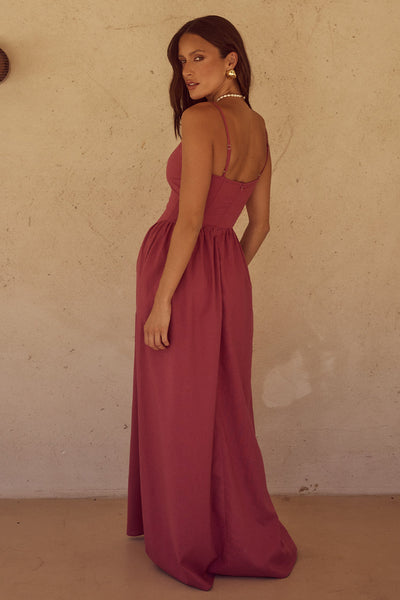 Zepha Maxi Dress - Rose - SHOPJAUS - JAUS